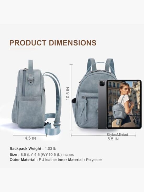 Mini Backpack Purse for Women Fashion Cute Travel Daypack Shoulder Handbag main image 4